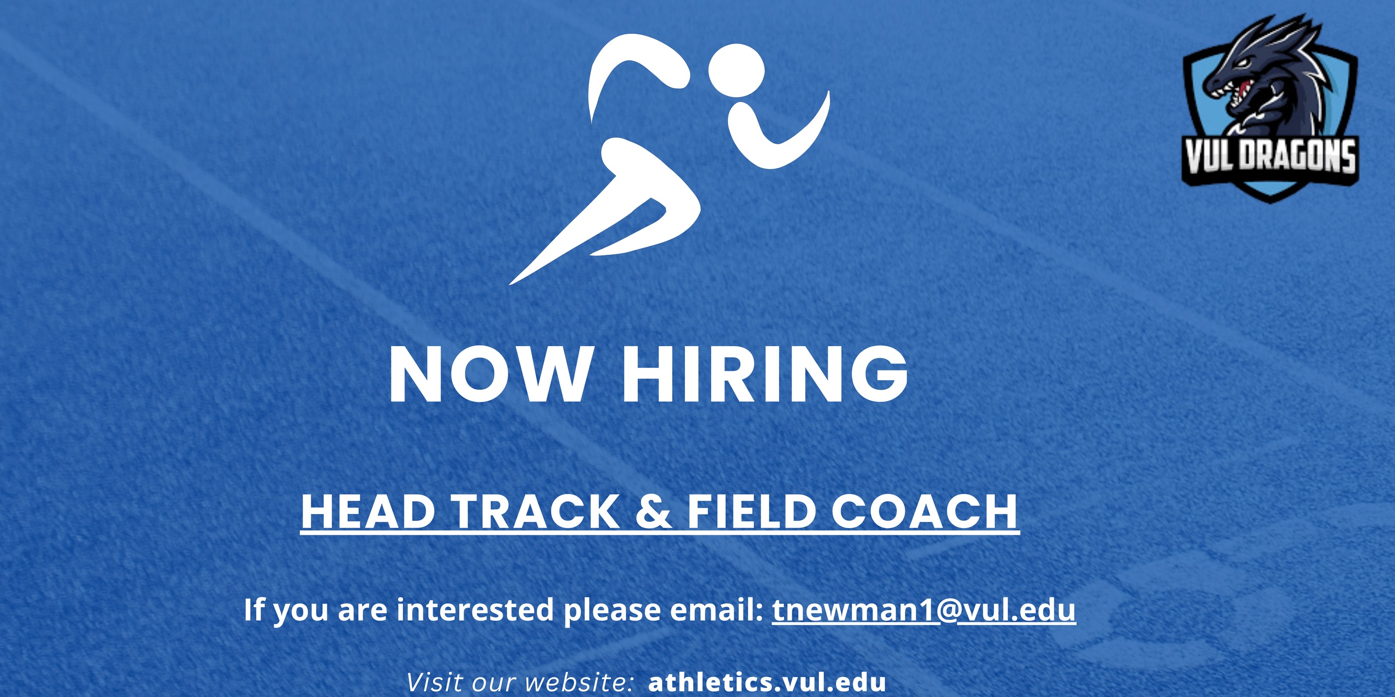 We are hiring for the head track and field coaching position